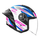 LS2 CAPACETE AIRFLOW II OF616 S DRAZE WHT BLU/PINK 56/P
