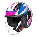 LS2 CAPACETE AIRFLOW II OF616 S DRAZE WHT BLU/PINK 56/P