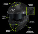 NORISK CAPACETE STRADA II MONOCOLOR MATTE BLACK 58/M