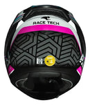 CAPACETE RACE TECH SECTOR VOLTKON BRANCO E ROSA 58/M