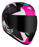 CAPACETE RACE TECH SECTOR VOLTKON BRANCO E ROSA 58/M