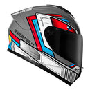 RACE TECH CAPACETE HIT ANDROID GREY/RED 58/M