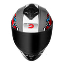 RACE TECH CAPACETE HIT ANDROID GREY/RED 58/M