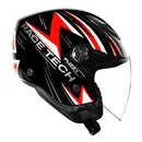 RACE TECH CAPACETE PLAY FUZZY BLACK/RED 58/M