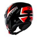 RACE TECH CAPACETE PLAY FUZZY BLACK/RED 58/M