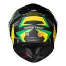 RACE TECH CAPACETE HIT FUZZY BLK/YELLOW 58/M