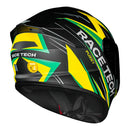 RACE TECH CAPACETE HIT FUZZY BLK/YELLOW 58/M