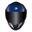 RACE TECH CAPACETE HIT FUZZY BLUE/ORANGE 58/M