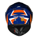 RACE TECH CAPACETE HIT FUZZY BLUE/ORANGE 58/M