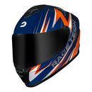 RACE TECH CAPACETE HIT FUZZY BLUE/ORANGE 58/M