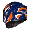 RACE TECH CAPACETE HIT FUZZY BLUE/ORANGE 58/M