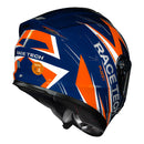 RACE TECH CAPACETE HIT FUZZY BLUE/ORANGE 58/M