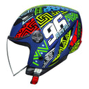 RACE TECH CAPACETE PLAY ART BLUE/ORANGE 58/M