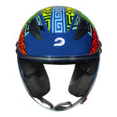 RACE TECH CAPACETE PLAY ART BLUE/ORANGE 58/M