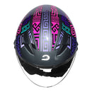 RACE TECH CAPACETE PLAY ART TITANIUM/PURPLE 56/P