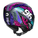 RACE TECH CAPACETE PLAY ART TITANIUM/PURPLE 56/P