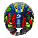 RACE TECH CAPACETE PLAY ART BLUE/ORANGE 58/M