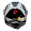 RACE TECH CAPACETE SIGNAL GEAR BLACK/WHITE 62/GG