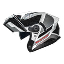 RACE TECH CAPACETE SIGNAL GEAR BLACK/WHITE 62/GG